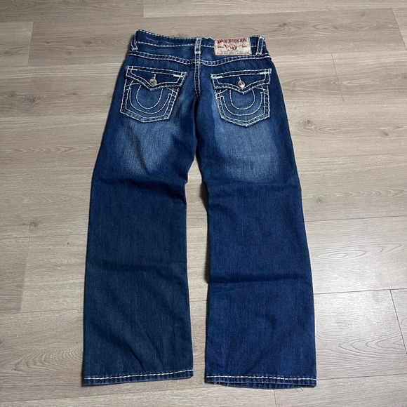 True Religion Billy Super T Mens Jeans Dark Wash Straight Leg Size 34x33 - Picture 3 of 11
